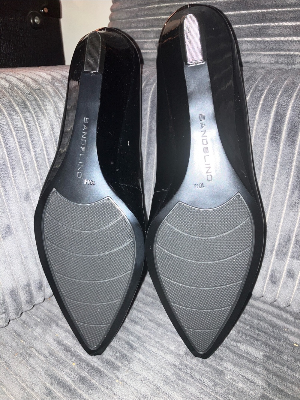 Bandolino Yara Black Patent Pointed Wedge Pumps - Picture 7 of 7